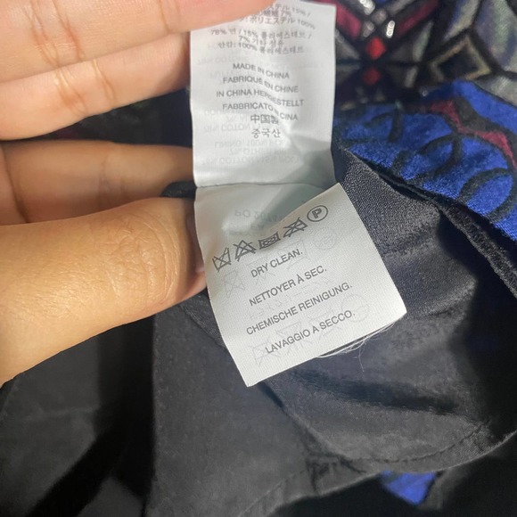 J. Crew Mini Dress 2 Small Blue Geometric Jacquard Fit And Flare Windowpane - Picture 10 of 11